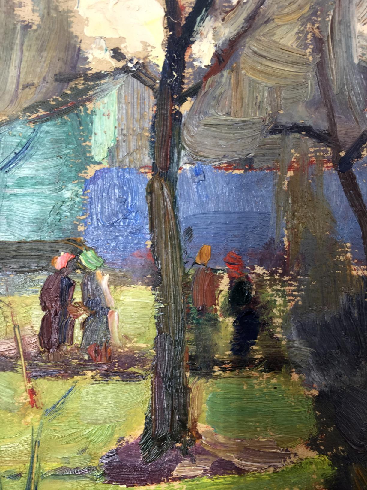 Oil painting In the park Evgeny Nikolaevich Tkachenko