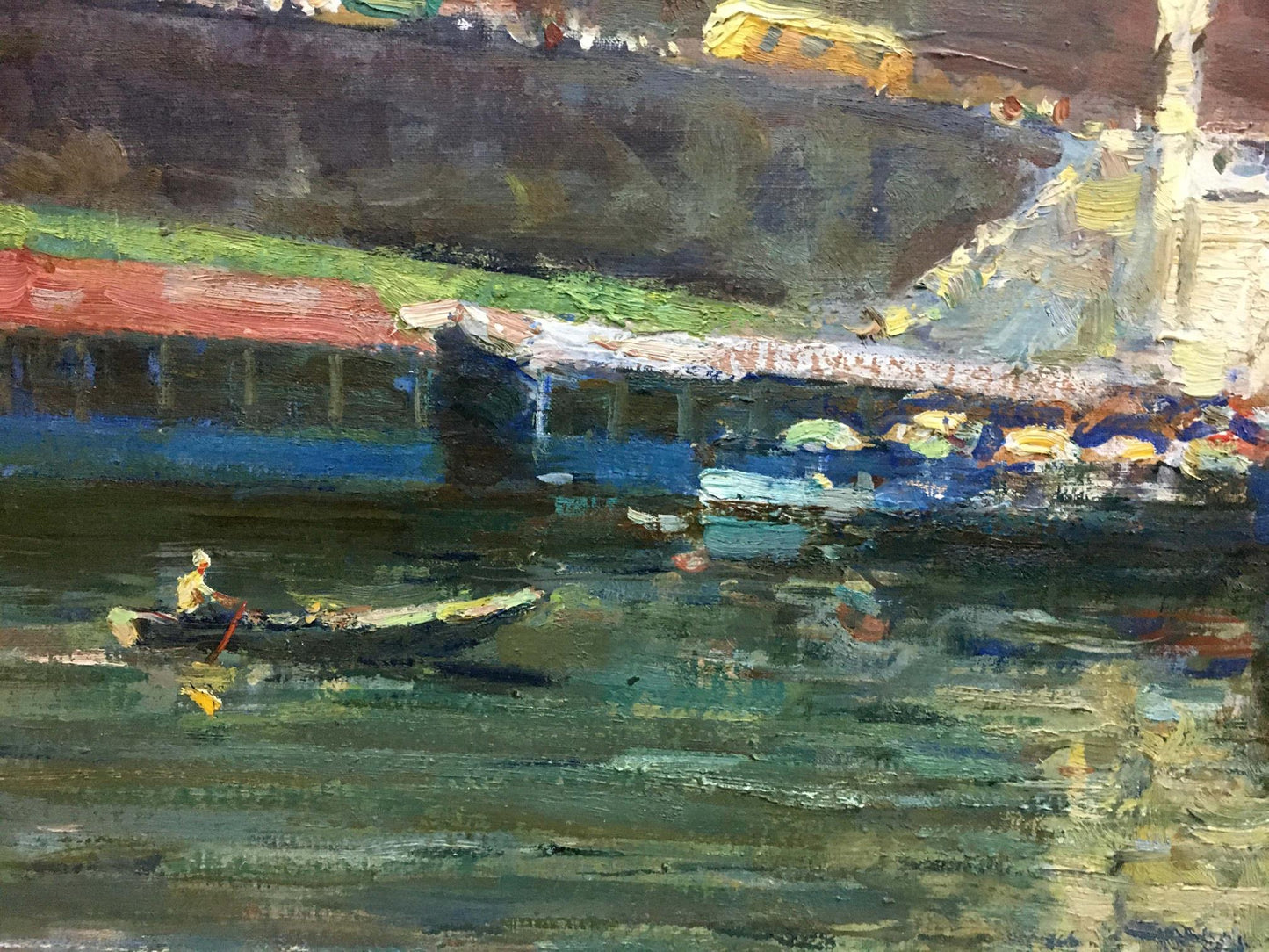 Oil painting Castle landscape Preobrazhenskiy Boris Vladimirovich