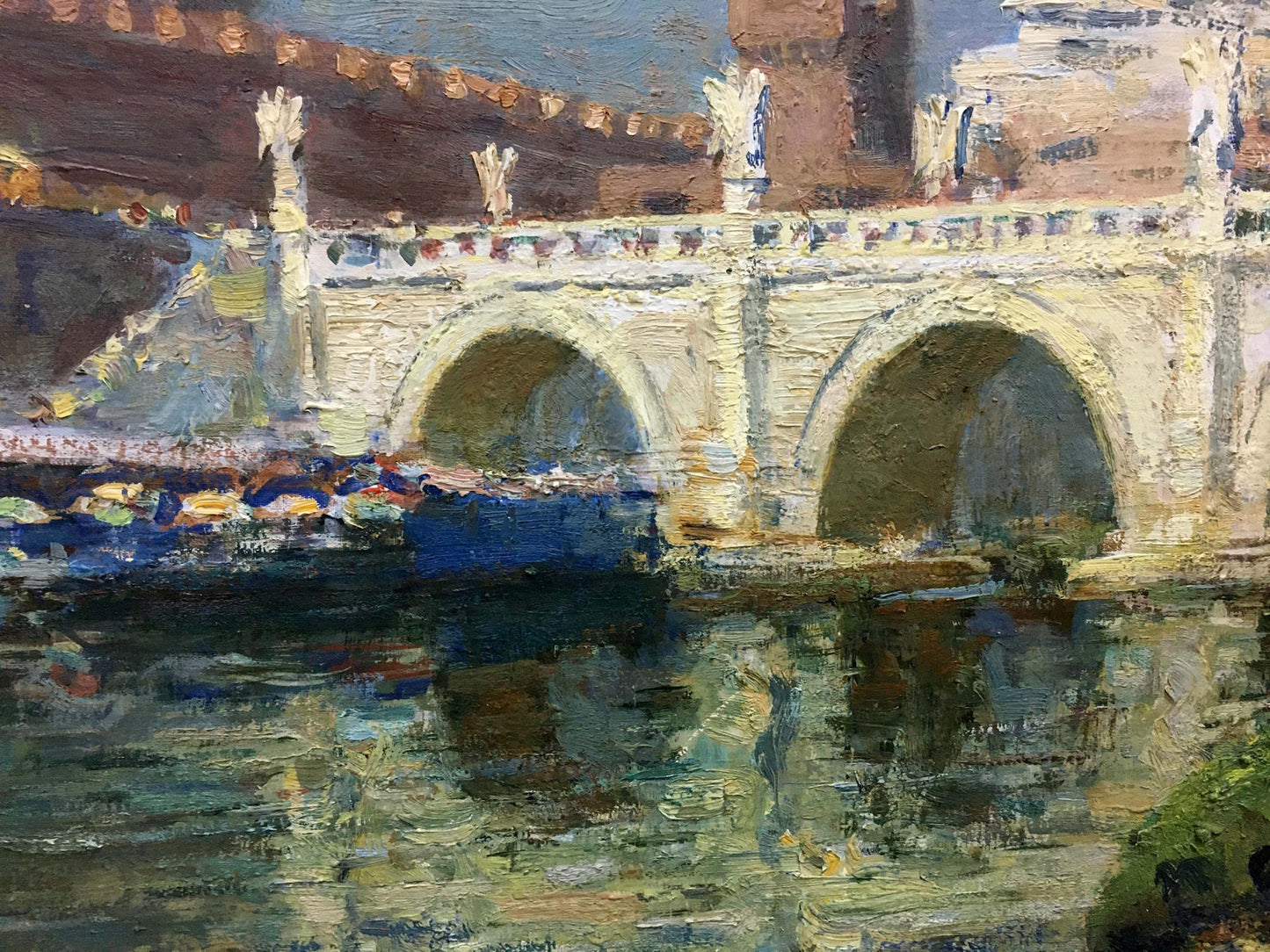 Oil painting Castle landscape Preobrazhenskiy Boris Vladimirovich