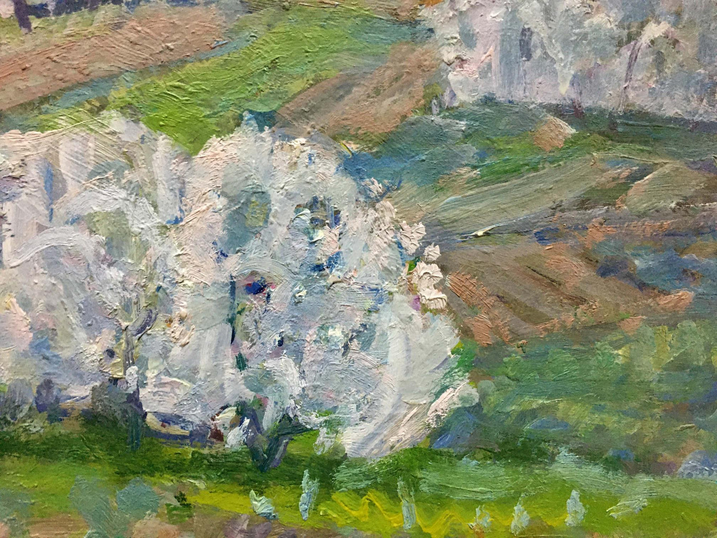 Oil painting Spring landscape Georgy Kolosovsky