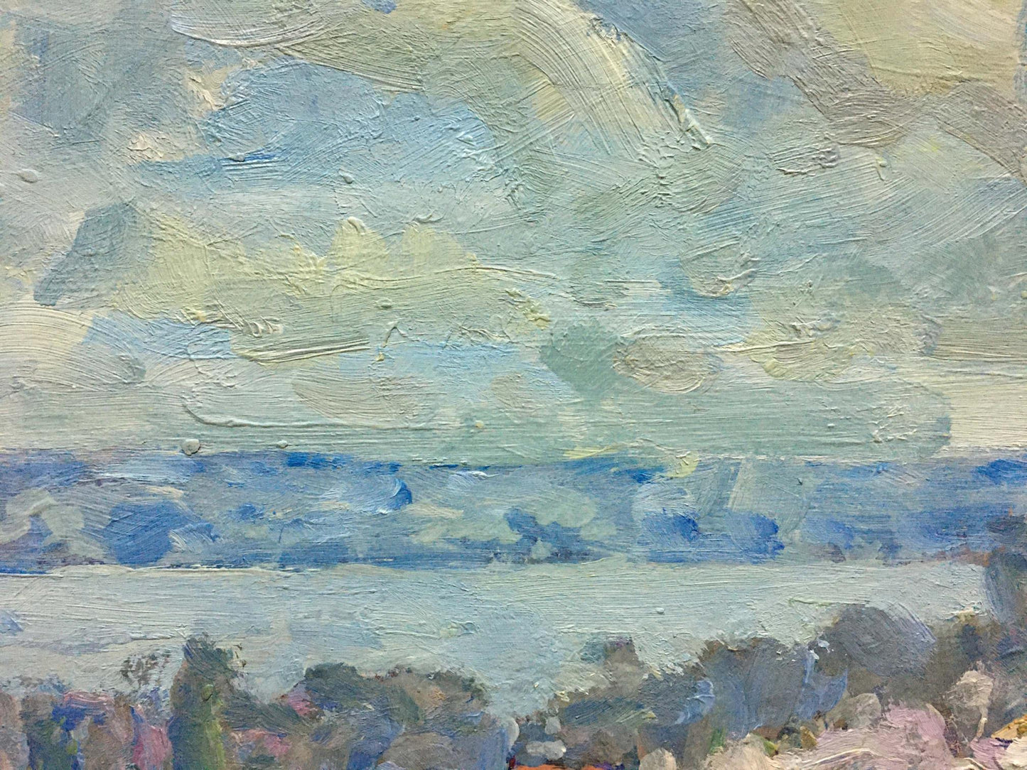 Oil painting Spring landscape Georgy Kolosovsky