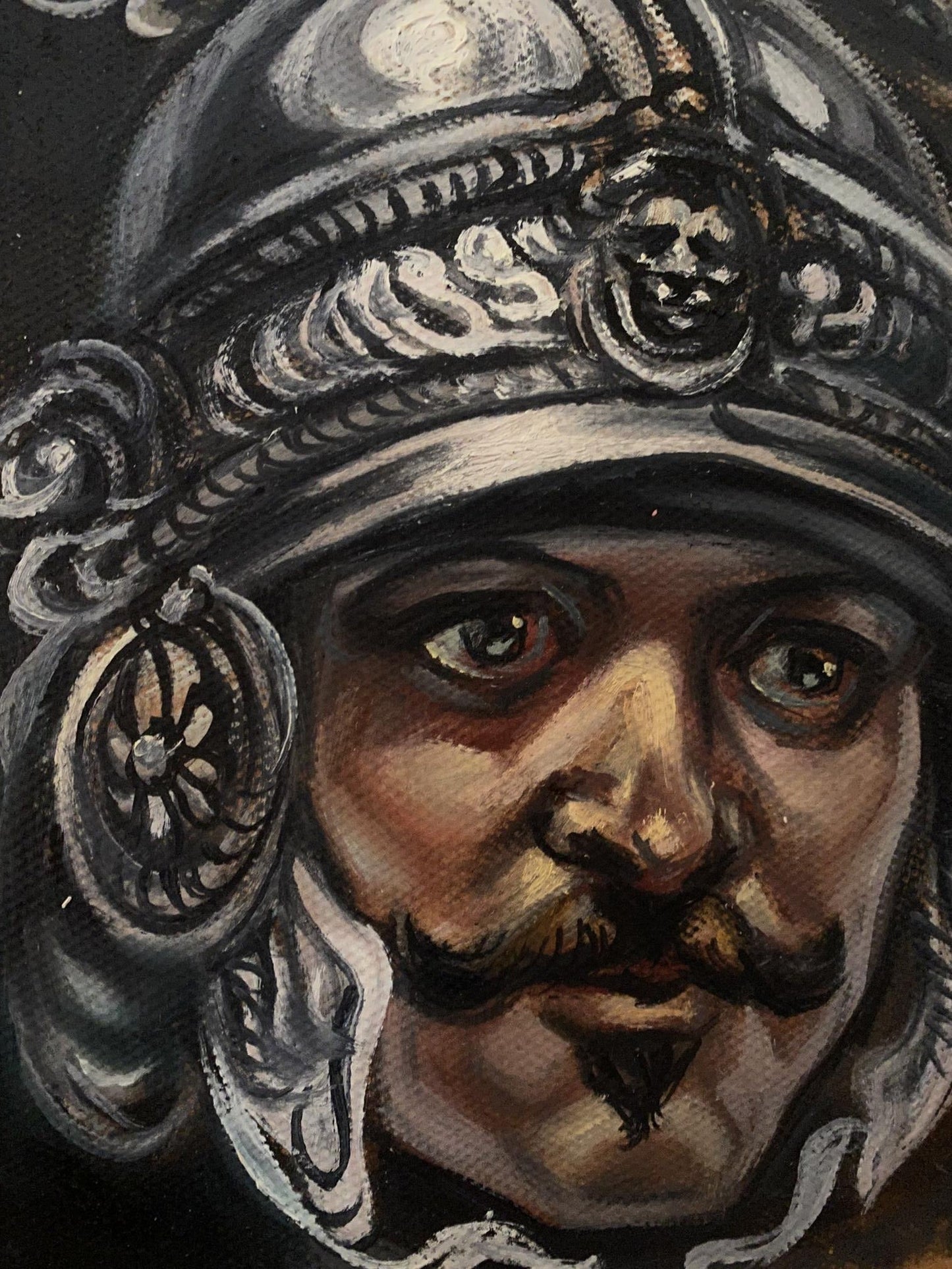 Oil painting Series of paintings "Warrior headsIII" Alexander Arkadievich Litvinov