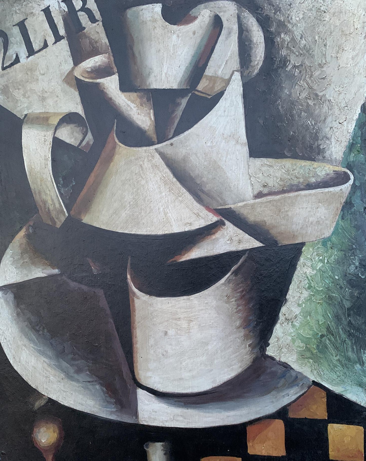 Abstract oil painting Man's thoughts V. Konotopsky