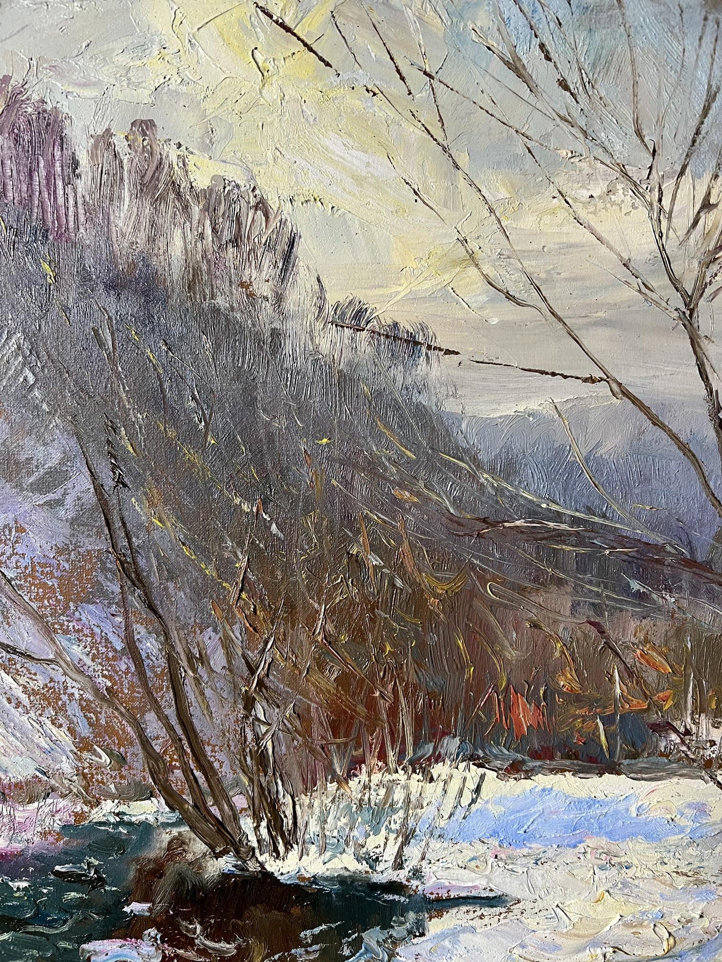 Oil painting Winter