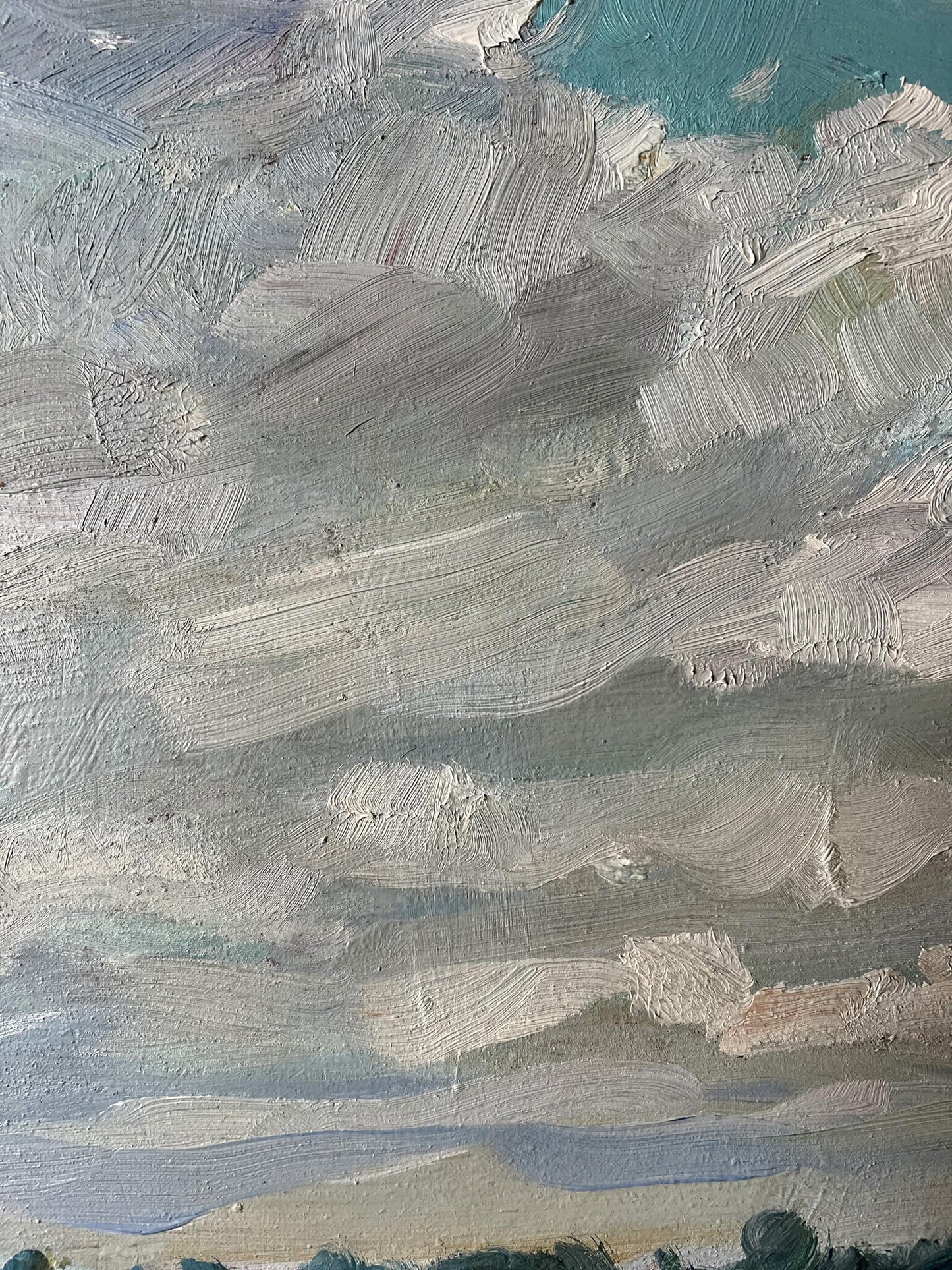 Oil painting Windy day