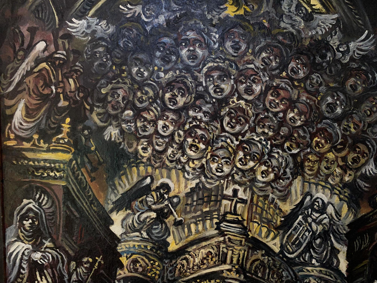 Oil painting Requiem Alexander Arkadievich Litvinov