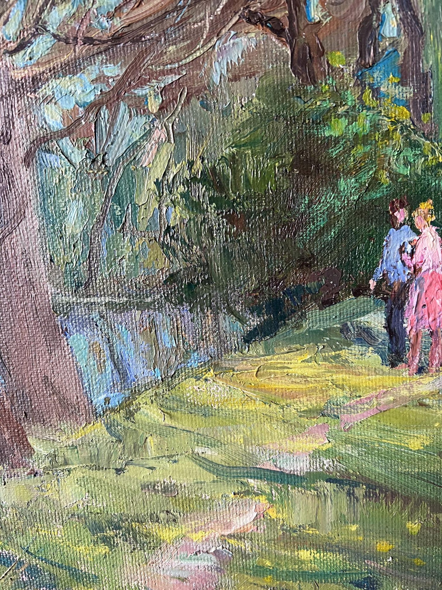 Oil Painting Spring Nature Landscape