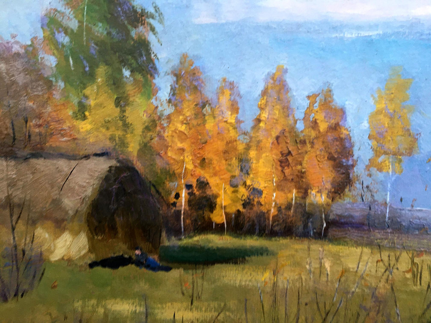 Oil painting Autumn landscape Tsyupka Ivan Kirillovich