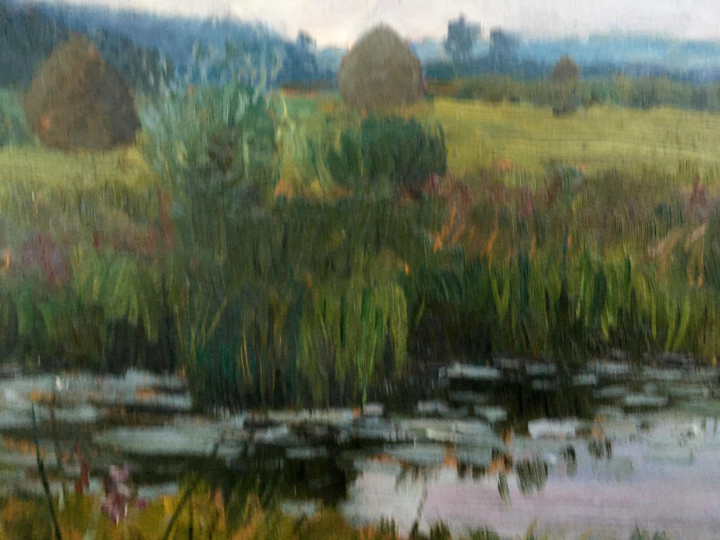 Oil painting Evening landscape Tsyupka Ivan Kirillovich