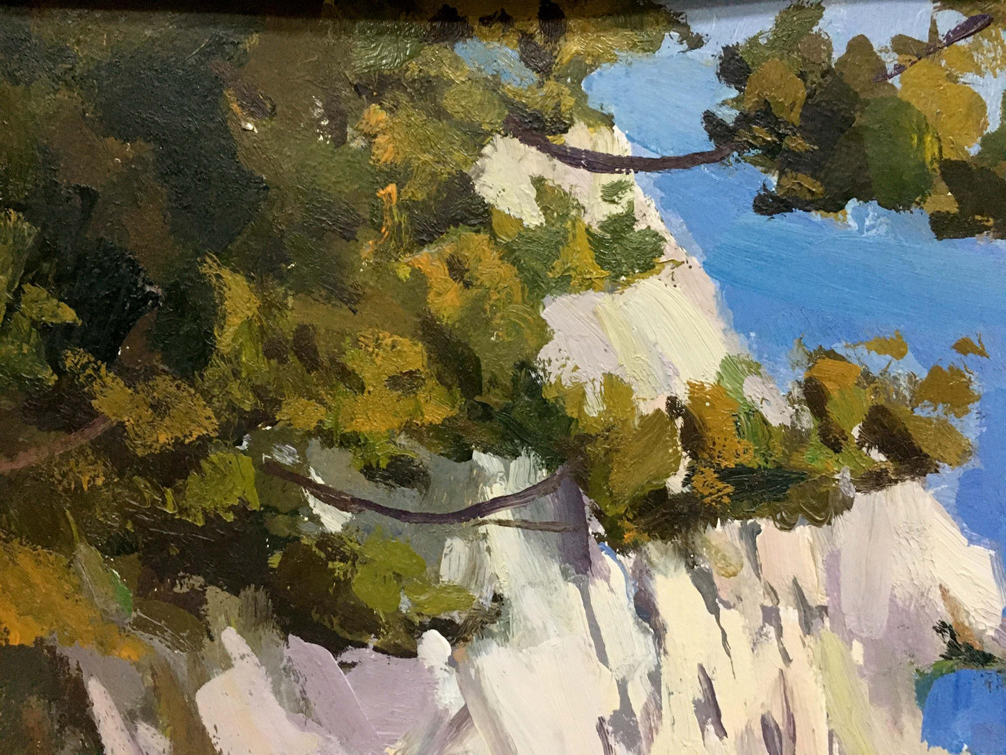 Yuri Ivanovich Levichev captured the sea in an oil painting