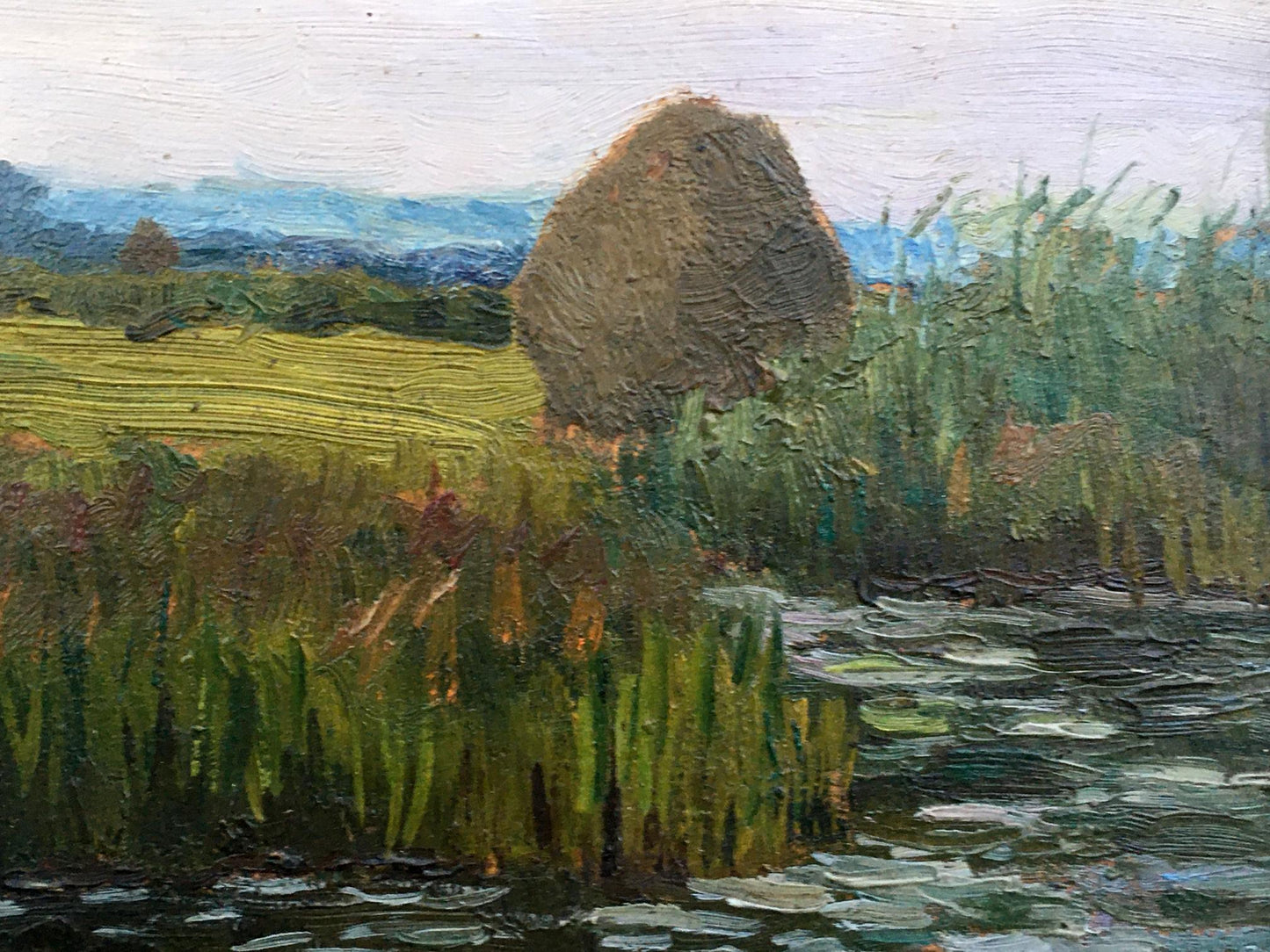 Oil painting Evening landscape Tsyupka Ivan Kirillovich
