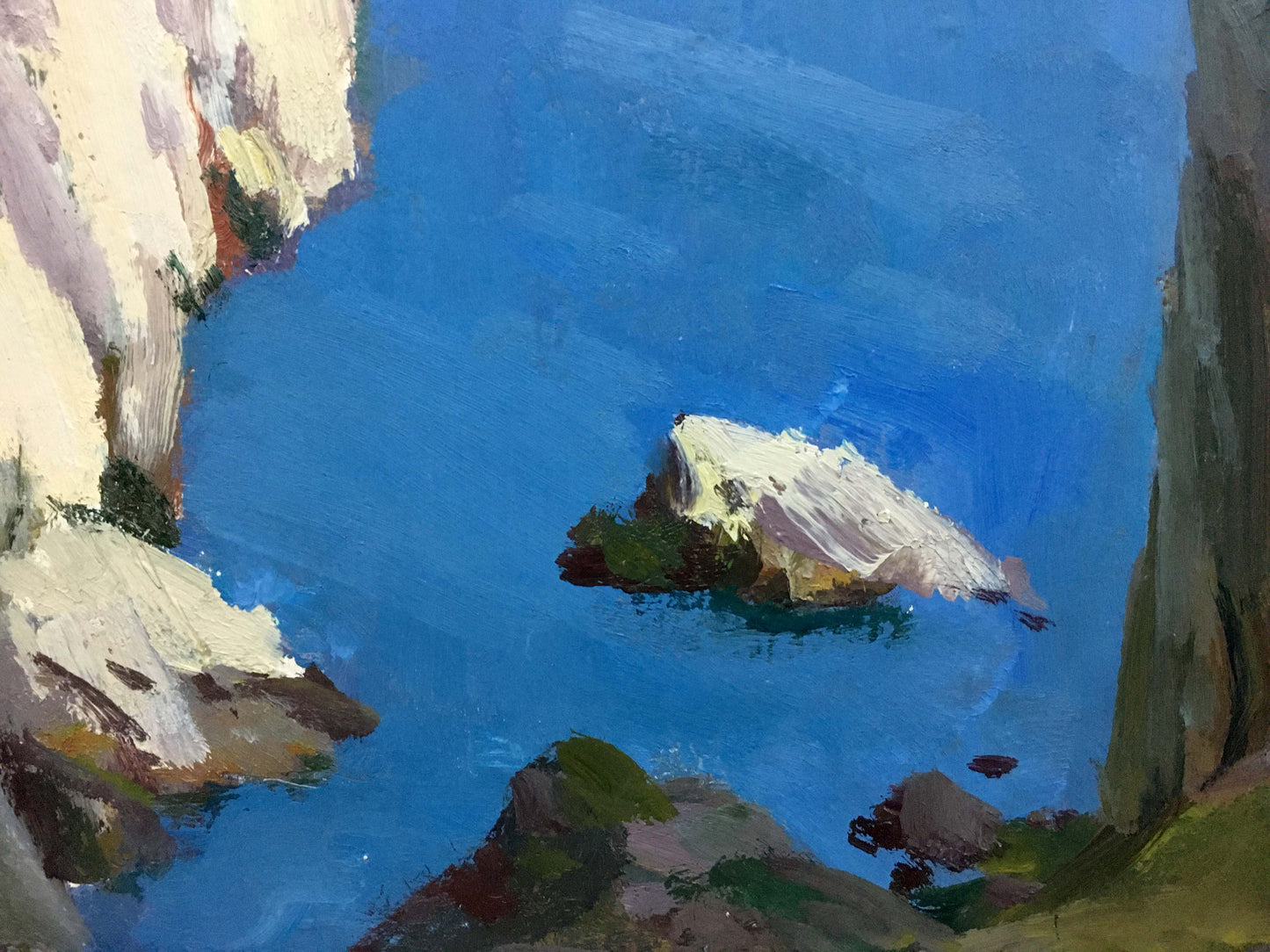 Yuri Ivanovich Levichev's oil artwork capturing the essence of the sea