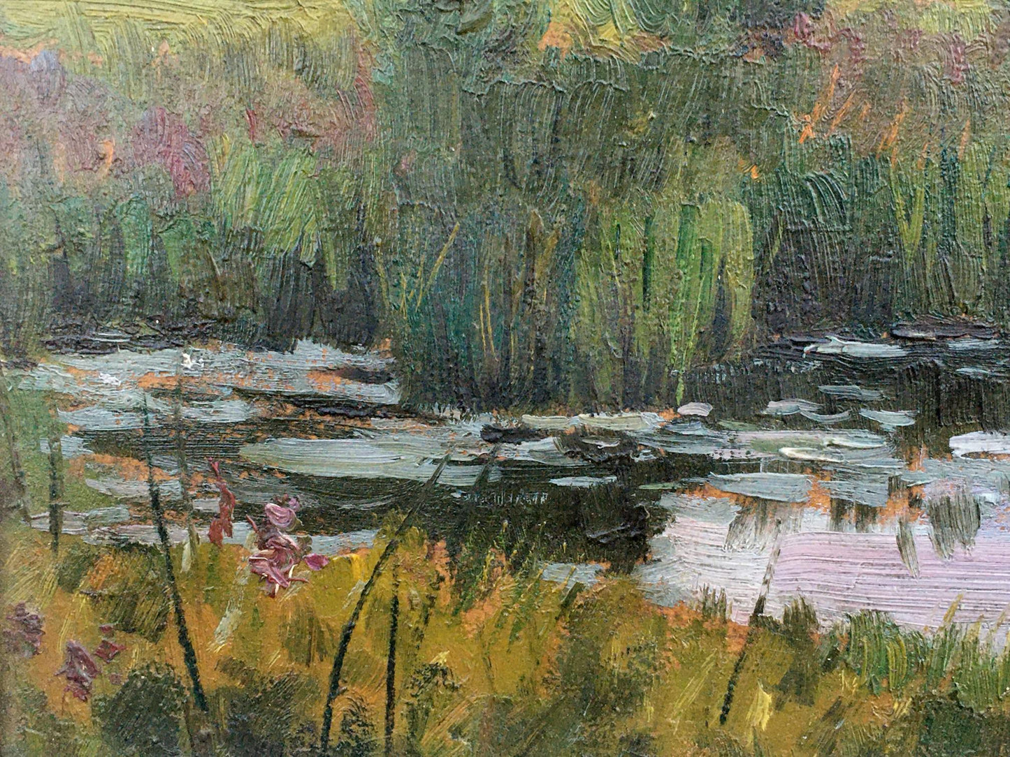 Oil painting Evening landscape Tsyupka Ivan Kirillovich