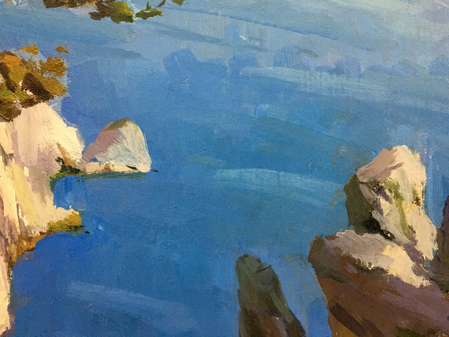 Oil portrayal of the sea by Yuri Ivanovich Levichev