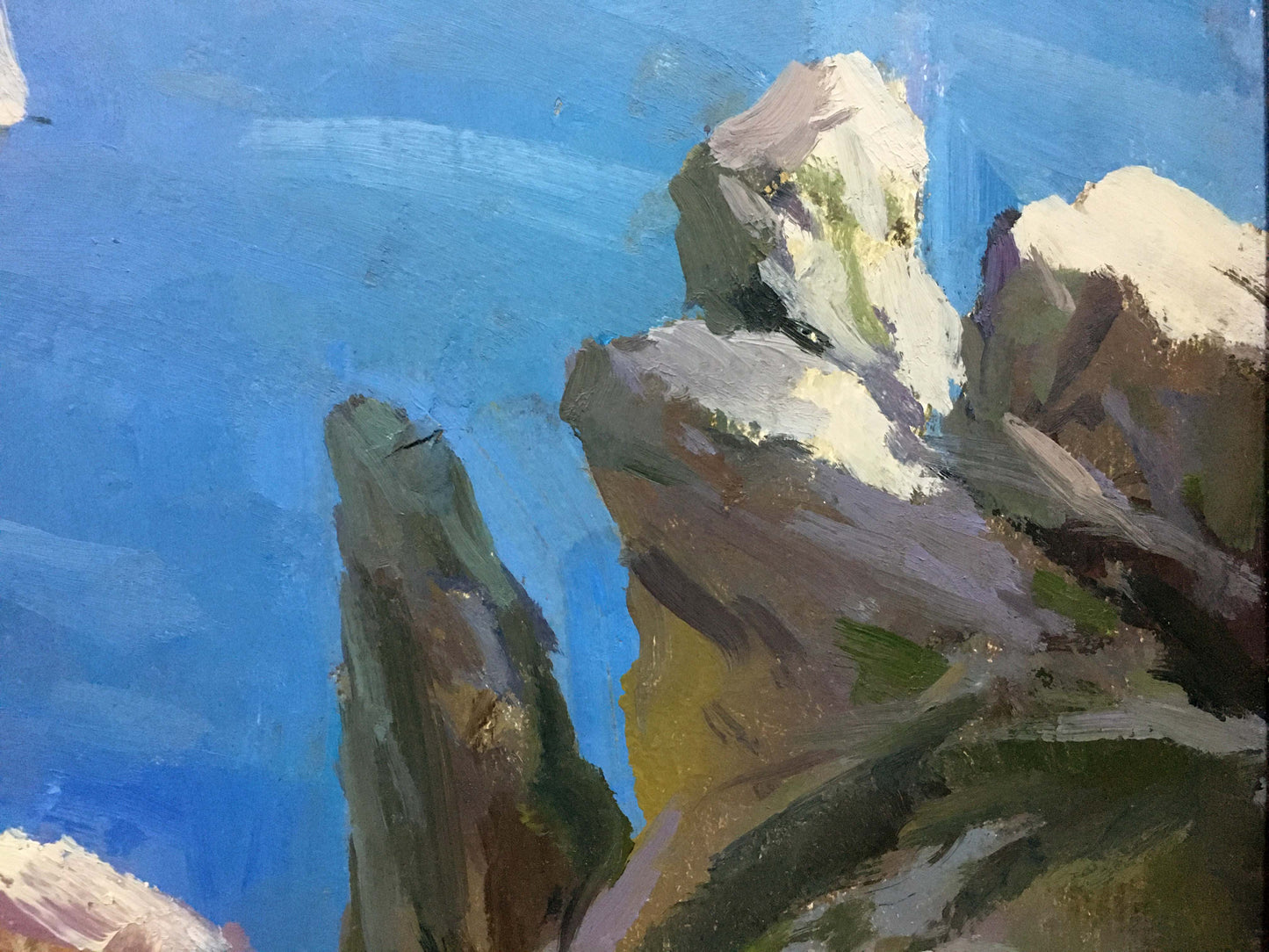 The sea depicted in oil by Yuri Ivanovich Levichev