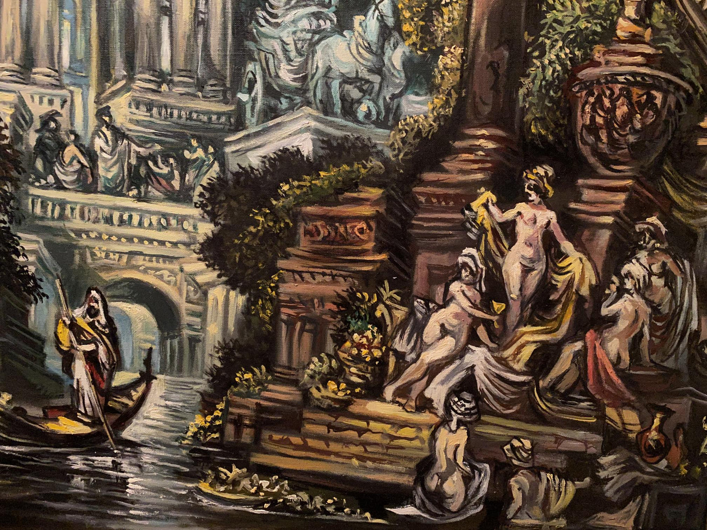 Oil painting Antiquity Alexander Arkadievich Litvinov