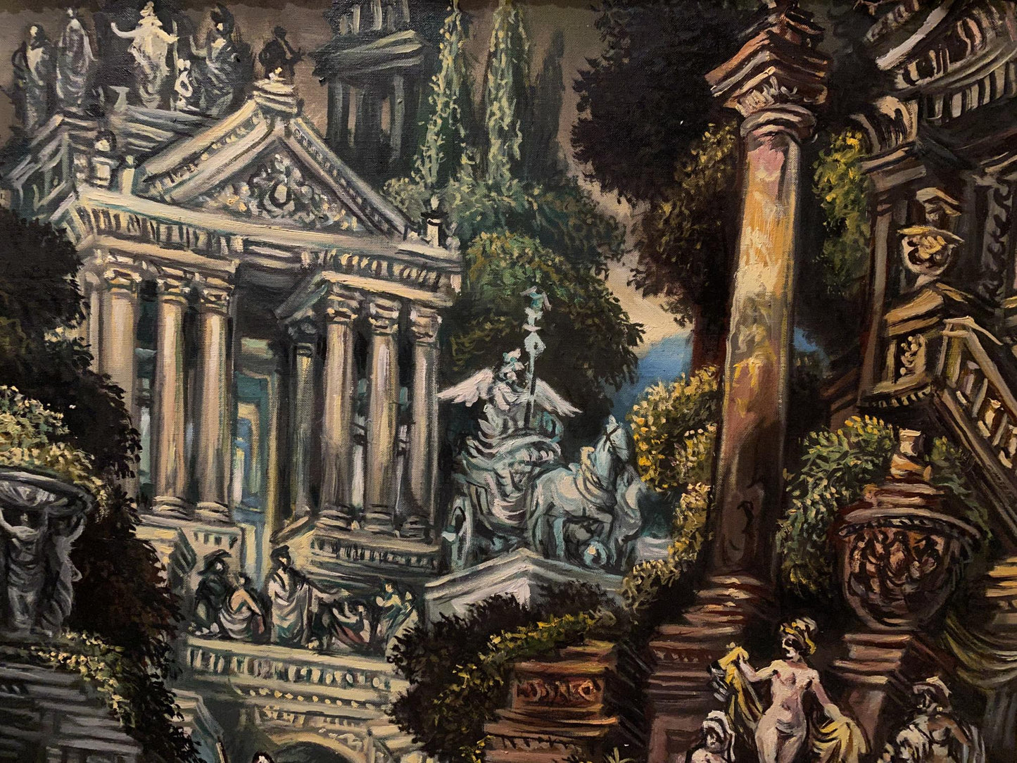 Oil painting Antiquity Alexander Arkadievich Litvinov