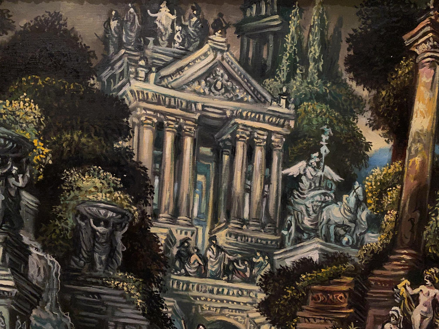 Oil painting Antiquity Alexander Arkadievich Litvinov