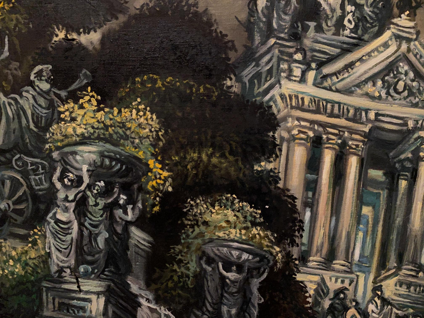 Oil painting Antiquity Alexander Arkadievich Litvinov