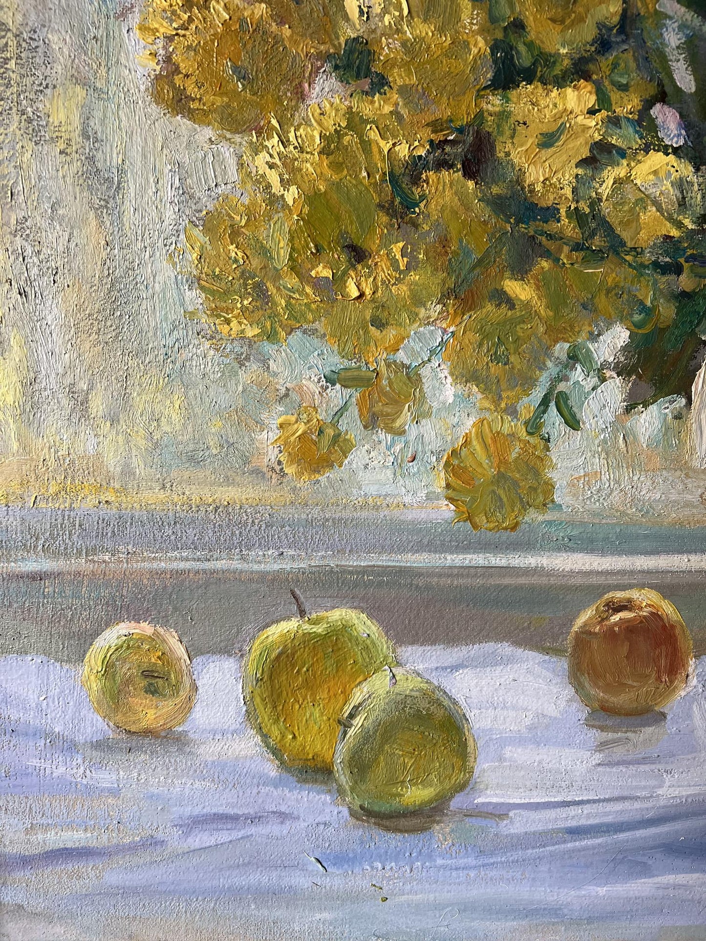 Oil painting Autumn Flowers