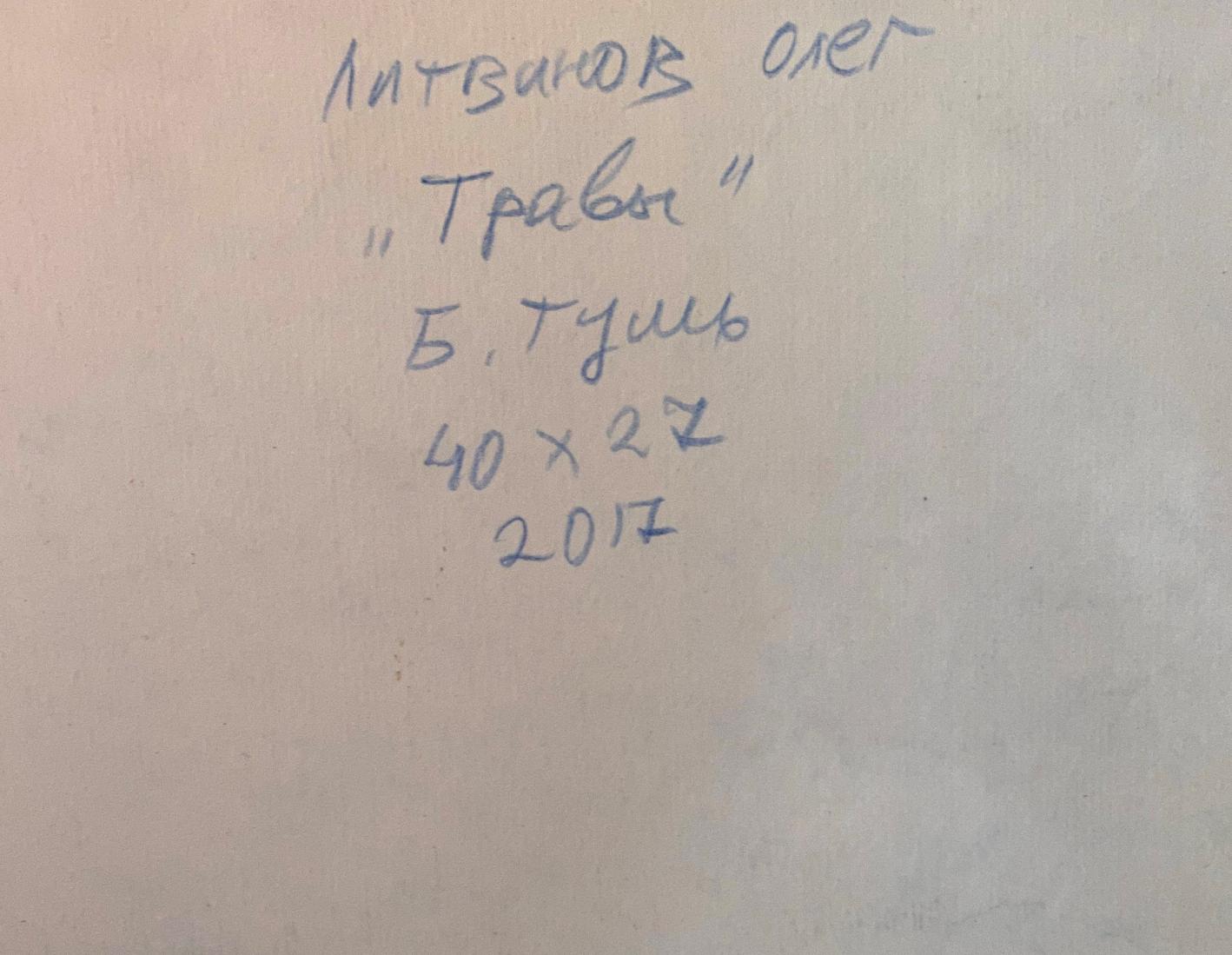 Ink, painting Herbs Litvinov Oleg Arkad'yevich