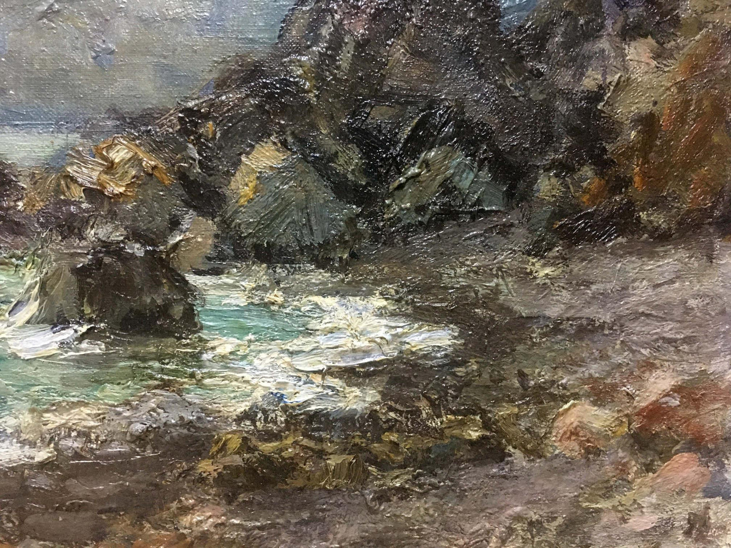 Oil painting Seascape portrayed by Ivan Filippovich Titov