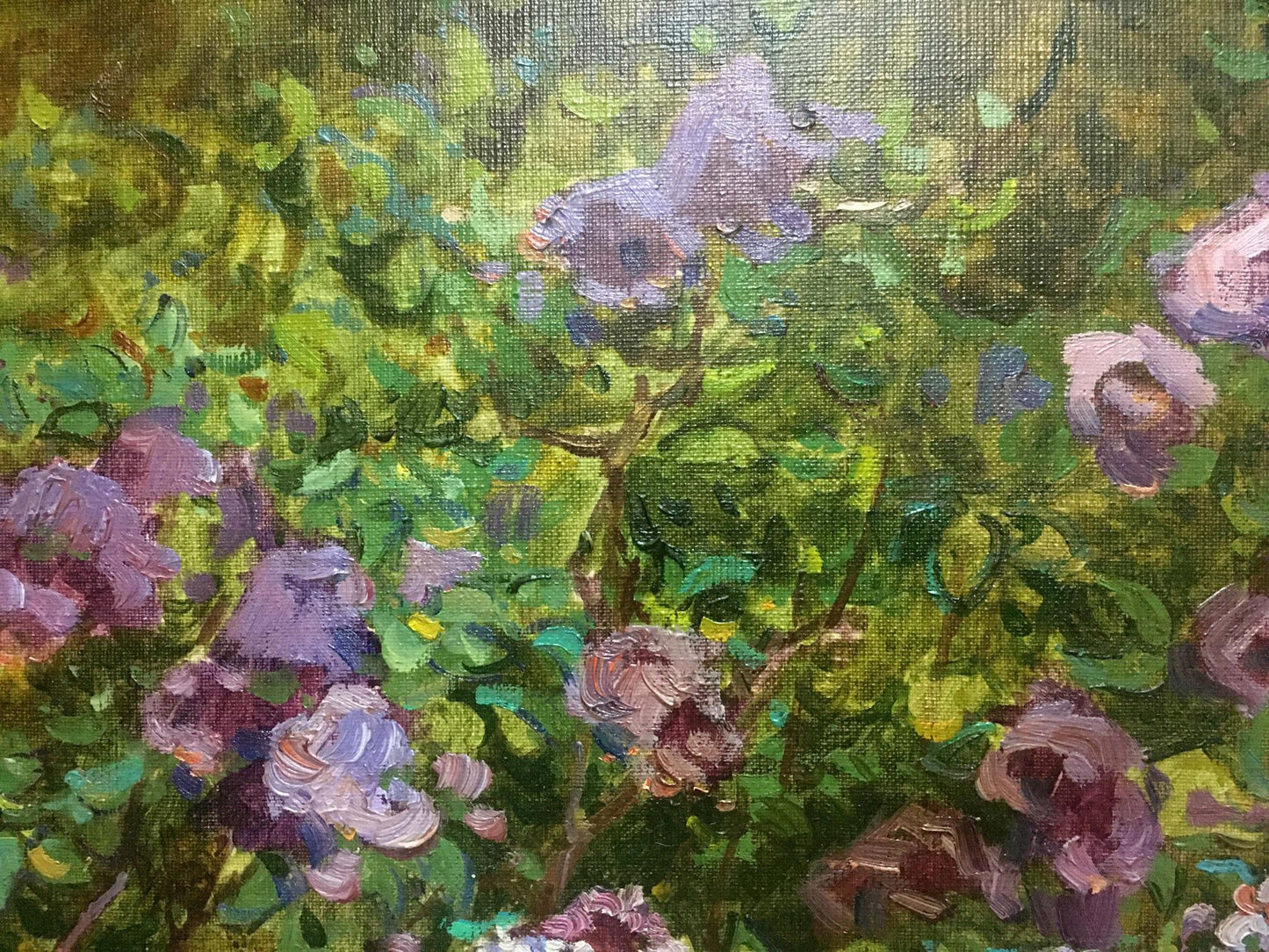 Oil painting Flowers on the balcony Alexey Stolyarenko