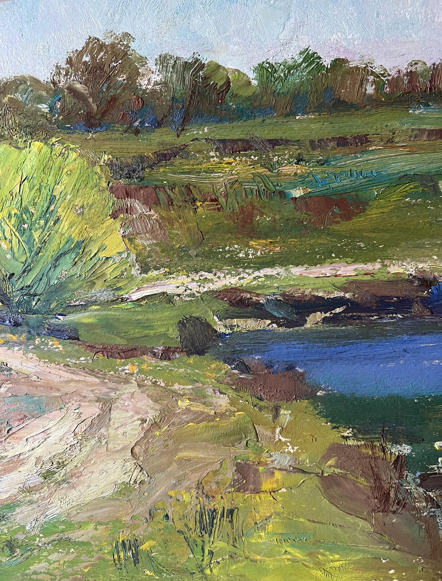 Oil Painting Spring Nature Landscape