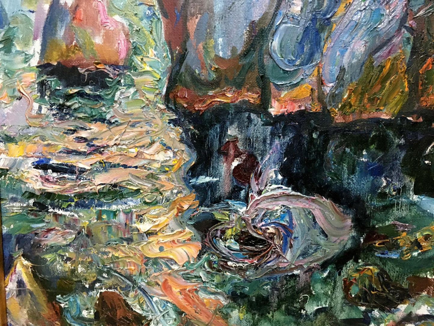 Oil painting In the bay V. Lebedeva
