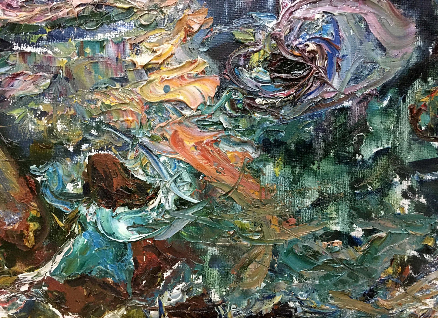 Oil painting In the bay V. Lebedeva