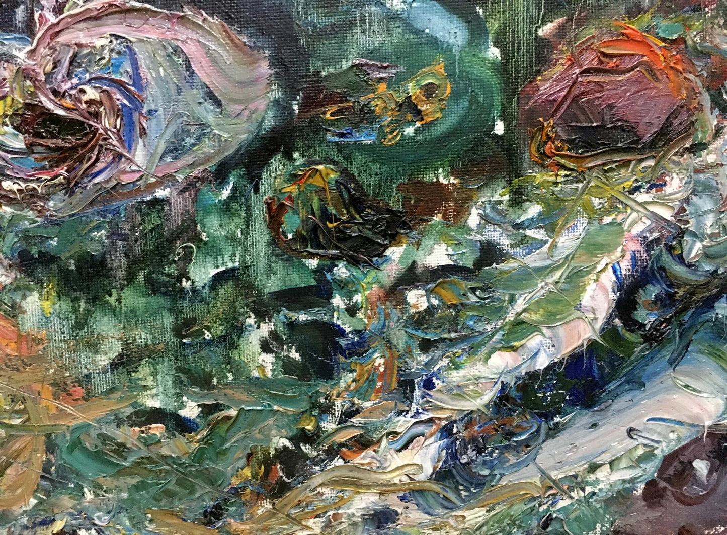 Oil painting In the bay V. Lebedeva