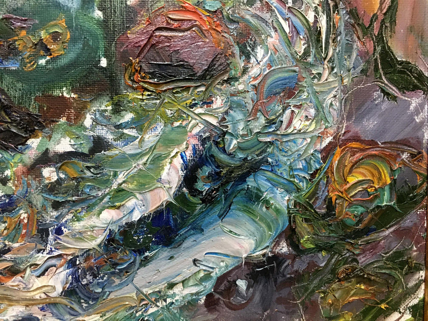 Oil painting In the bay V. Lebedeva