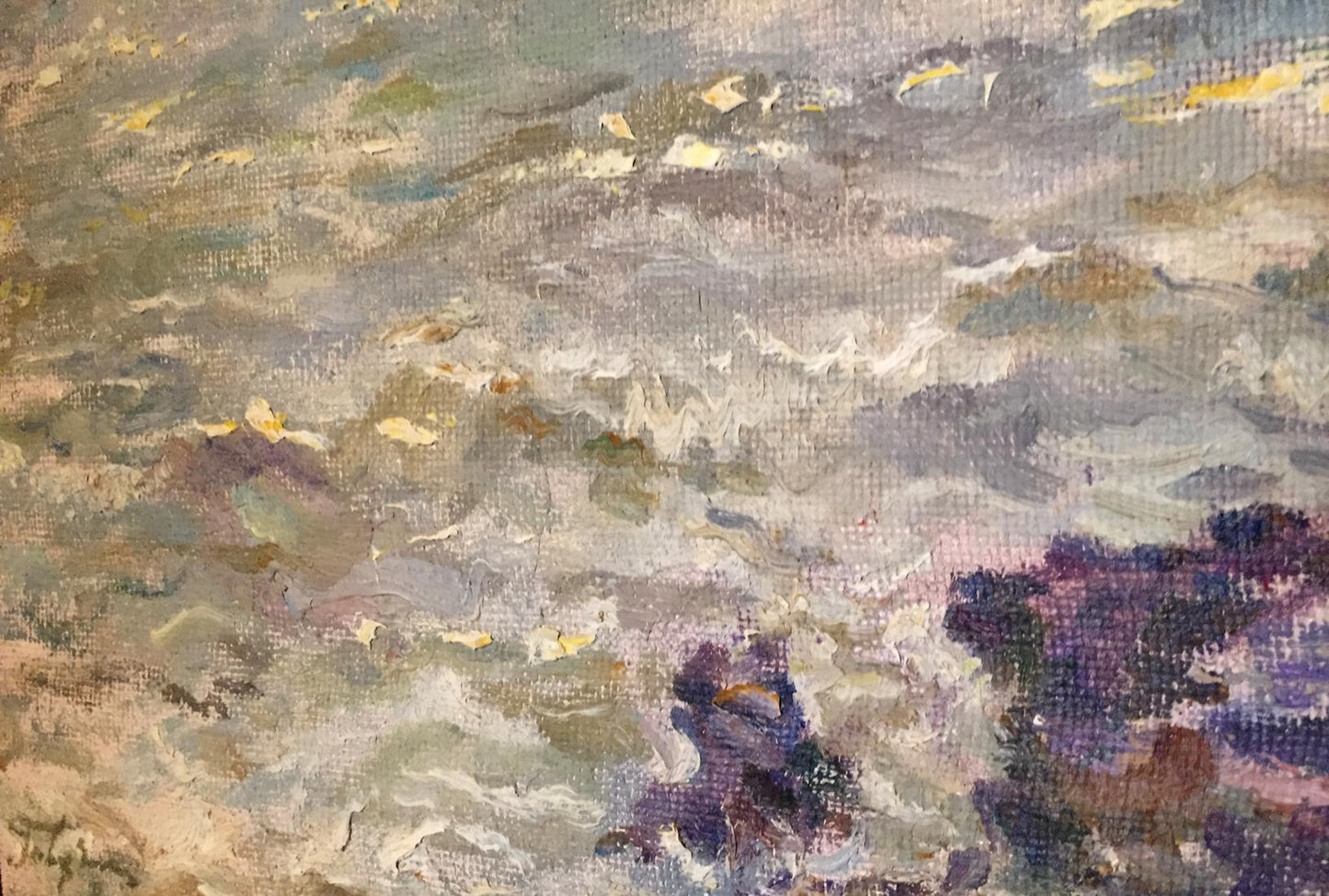 Oil painting Sea Gavdzinsky Albin Stanislavovich