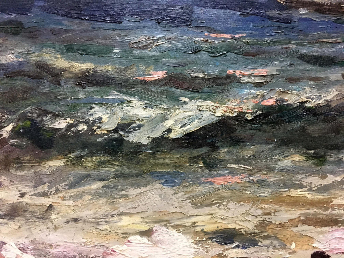 Oil painting Impending storm S. Sokolov
