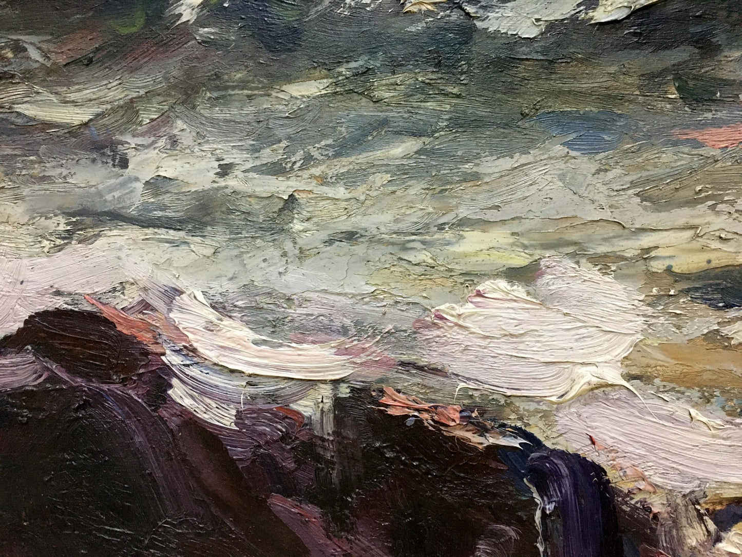 Oil painting Impending storm S. Sokolov