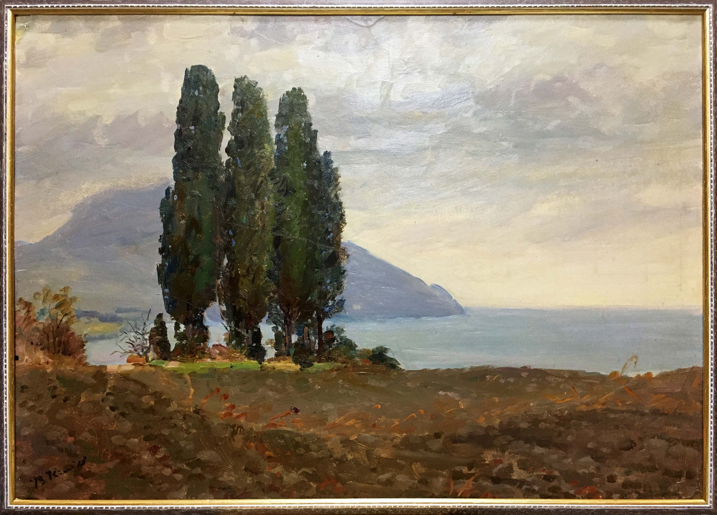 Oil painting Shore landscape I. V. Kisil