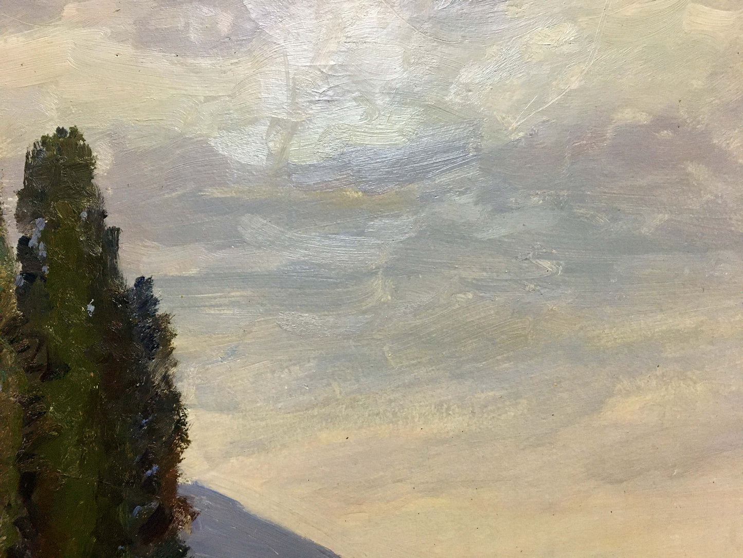 Oil painting Shore landscape I. V. Kisil