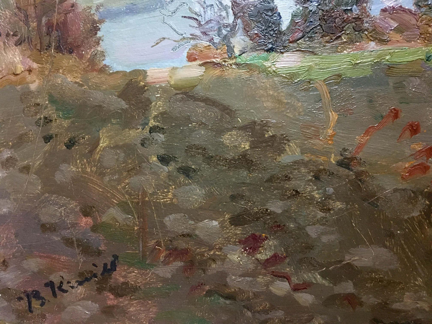 Oil painting Shore landscape I. V. Kisil