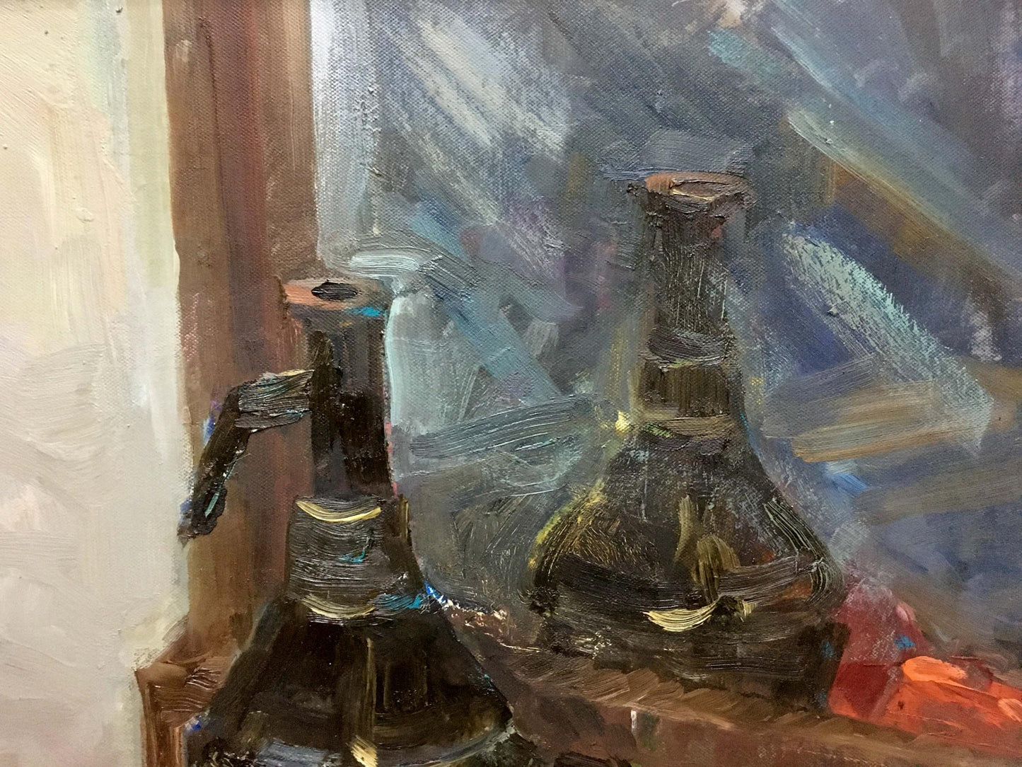 Oil painting For lunch Ryman Evgeny Nikolaevich