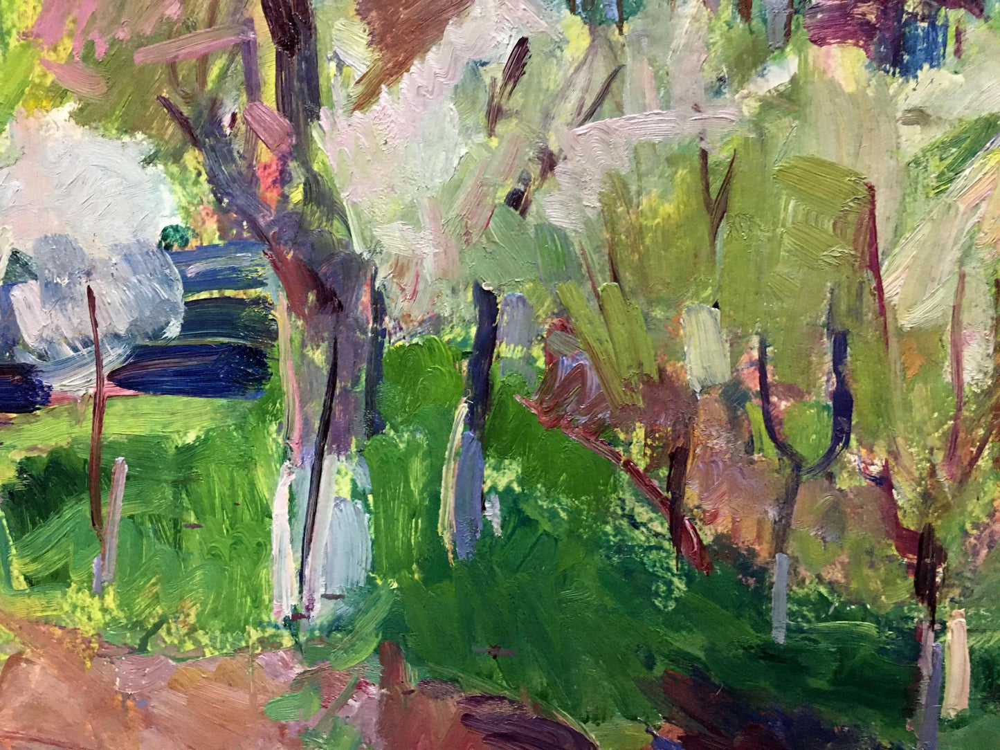 Oil creation Forest Home by Tamara Sergeevna Naumova
