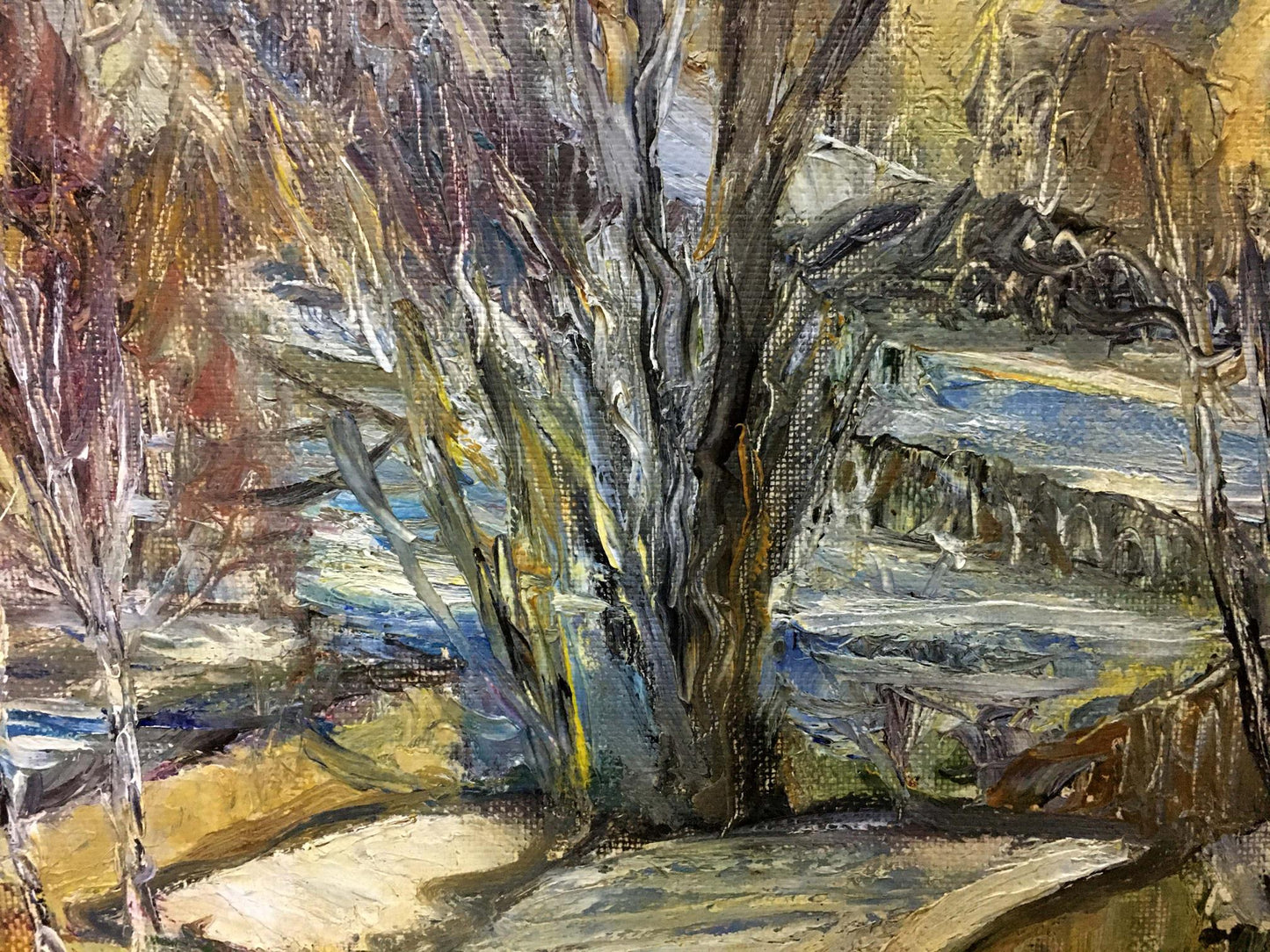 Oil paintint March Olga Sergeevna Otroshchenko