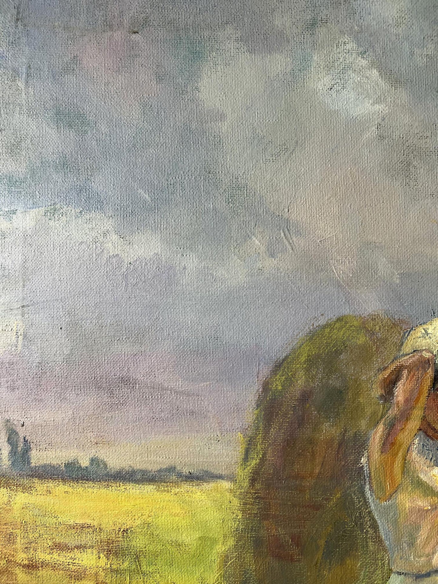Oil painting lunch time