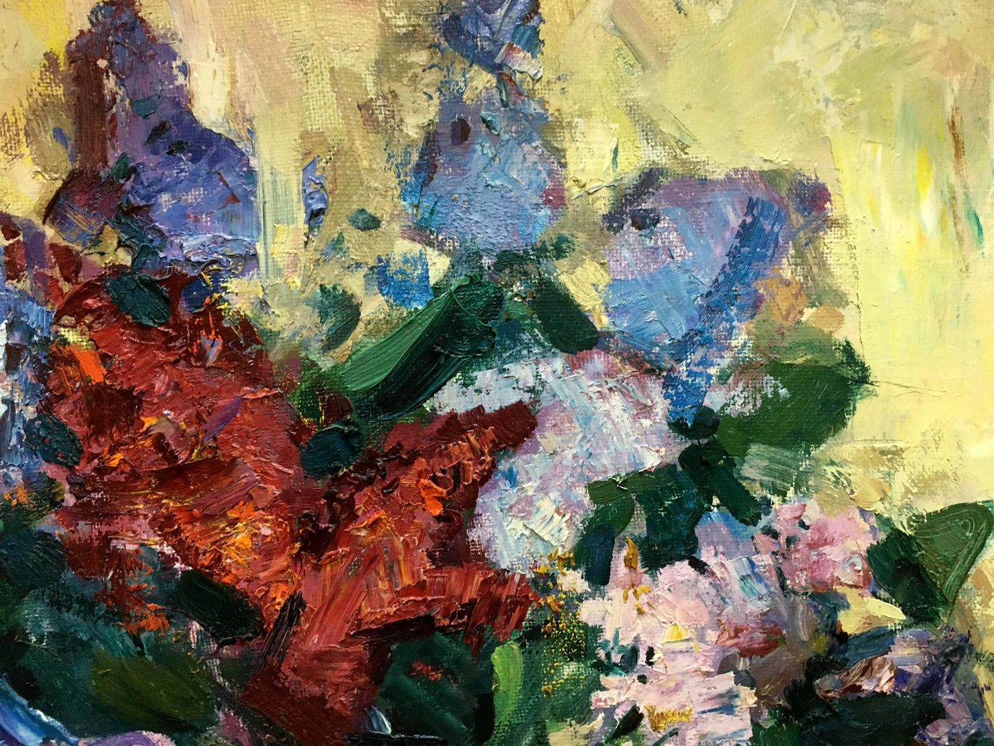 Oil painting Flower Zaborovsky Leonid Alexandrovich