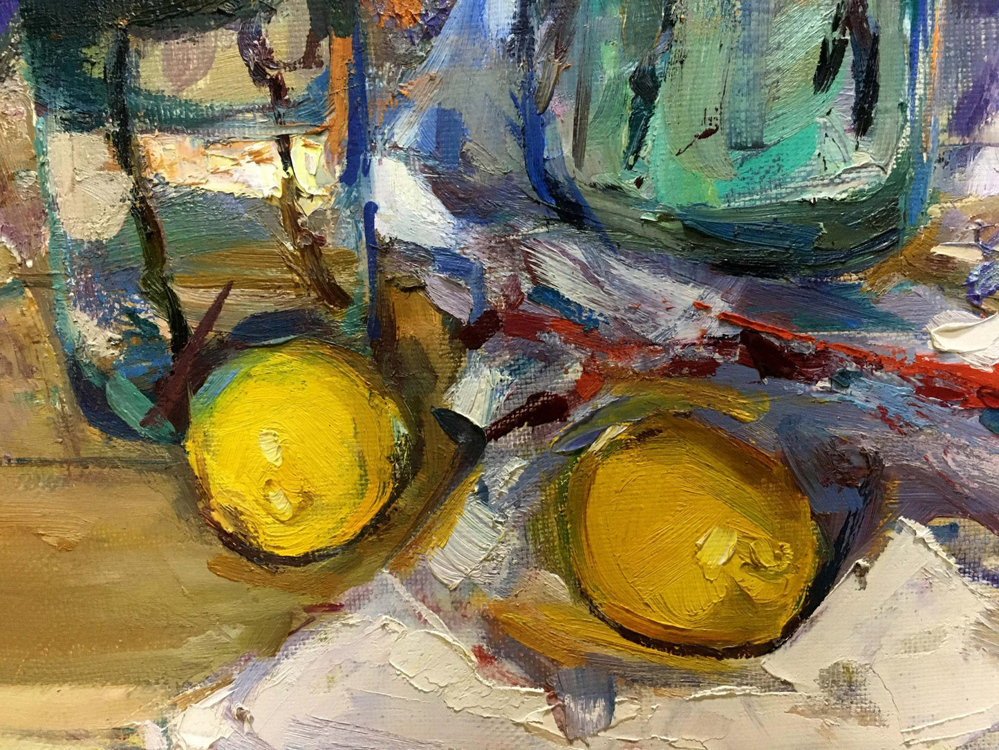 Oil painting Flower Zaborovsky Leonid Alexandrovich