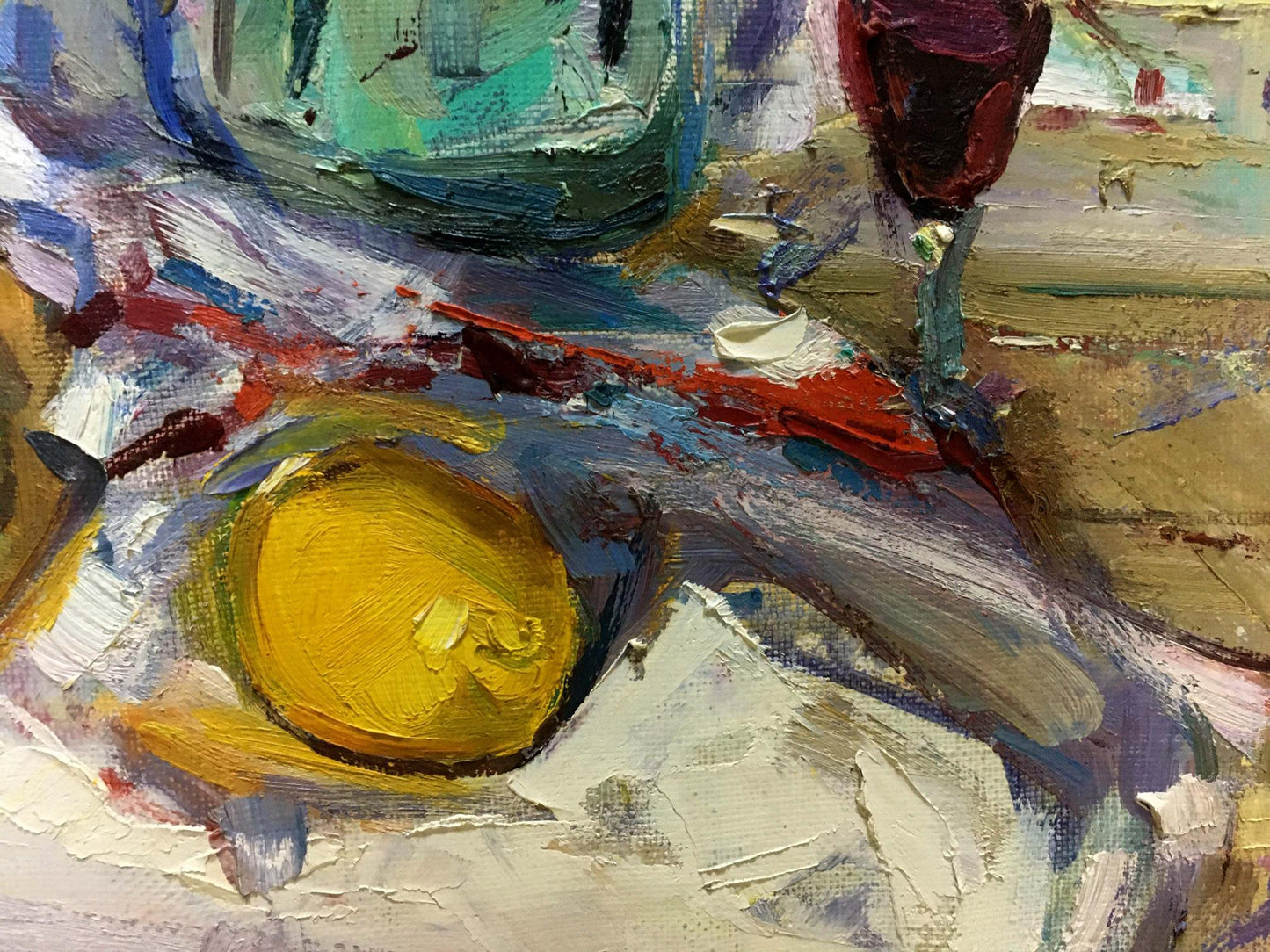 Oil painting Flower Zaborovsky Leonid Alexandrovich