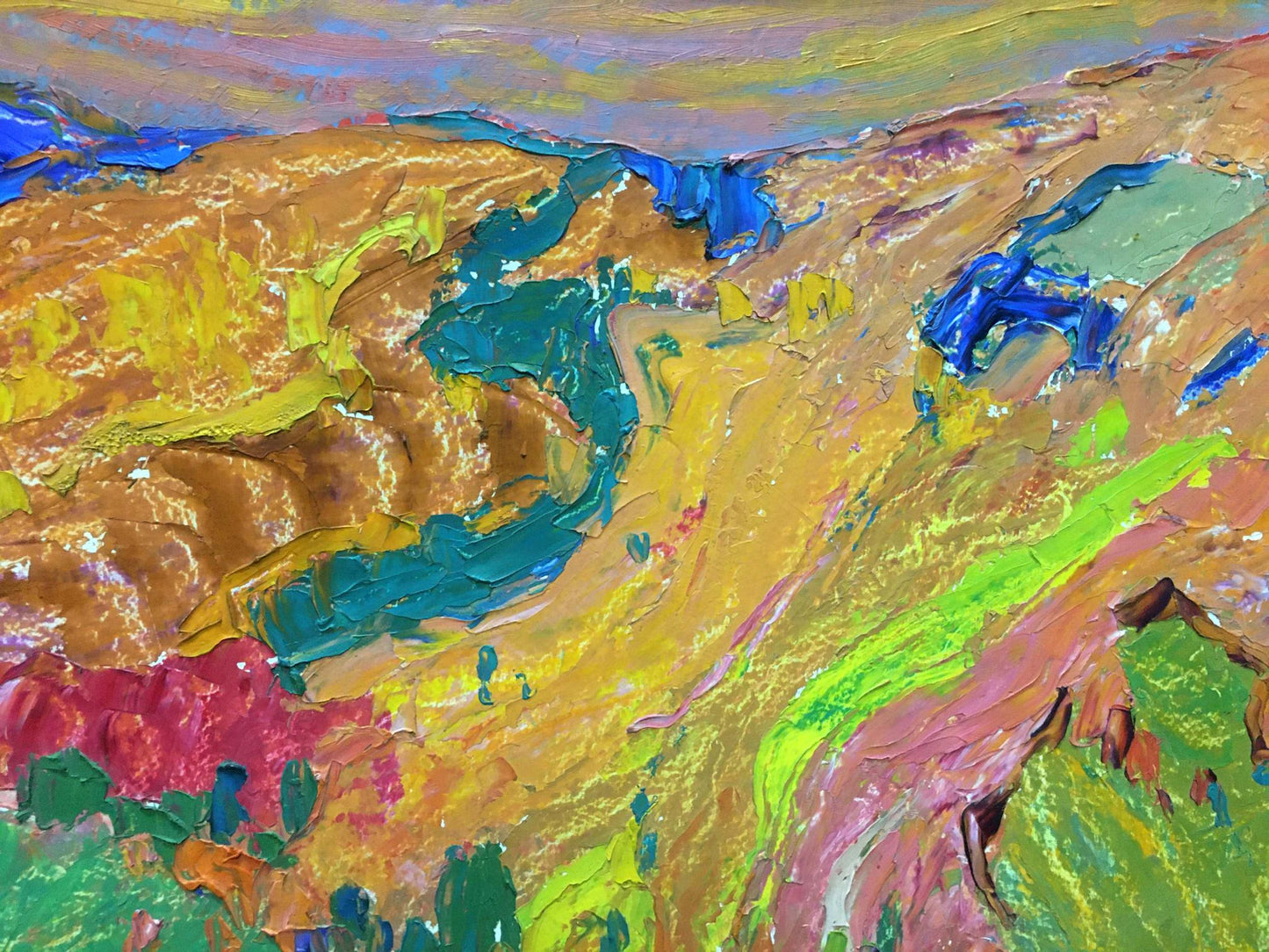 Oil painting Mountain landscape Mandrikova - Donchik Nadezhda Alekseevna