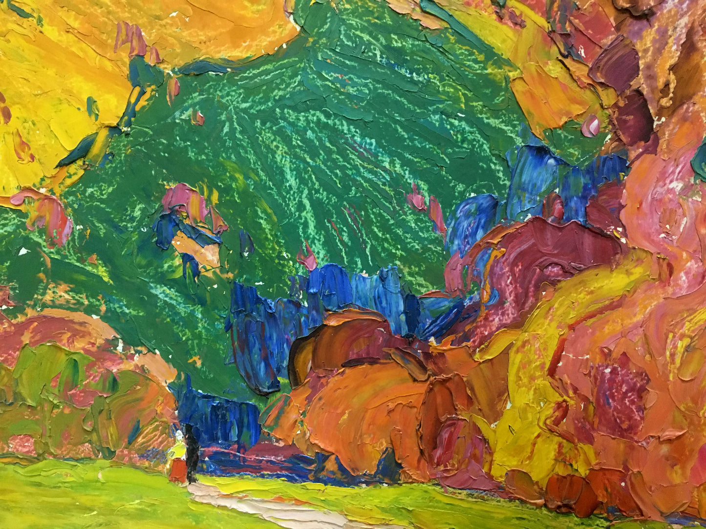 Oil painting Mountain landscape Mandrikova - Donchik Nadezhda Alekseevna