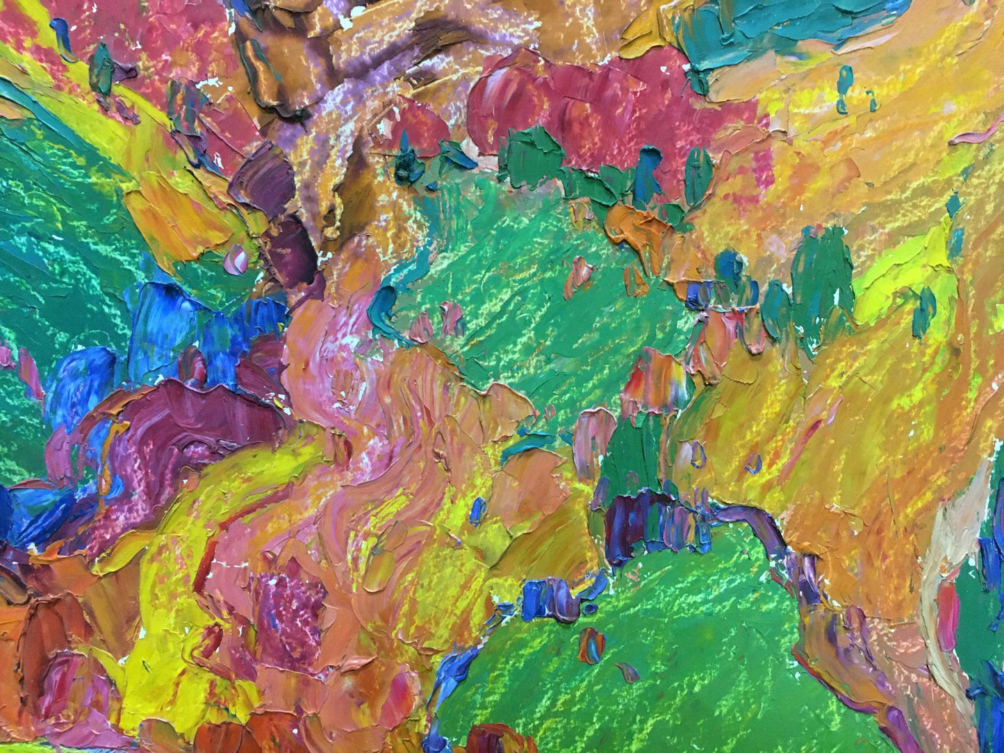 Oil painting Mountain landscape Mandrikova - Donchik Nadezhda Alekseevna