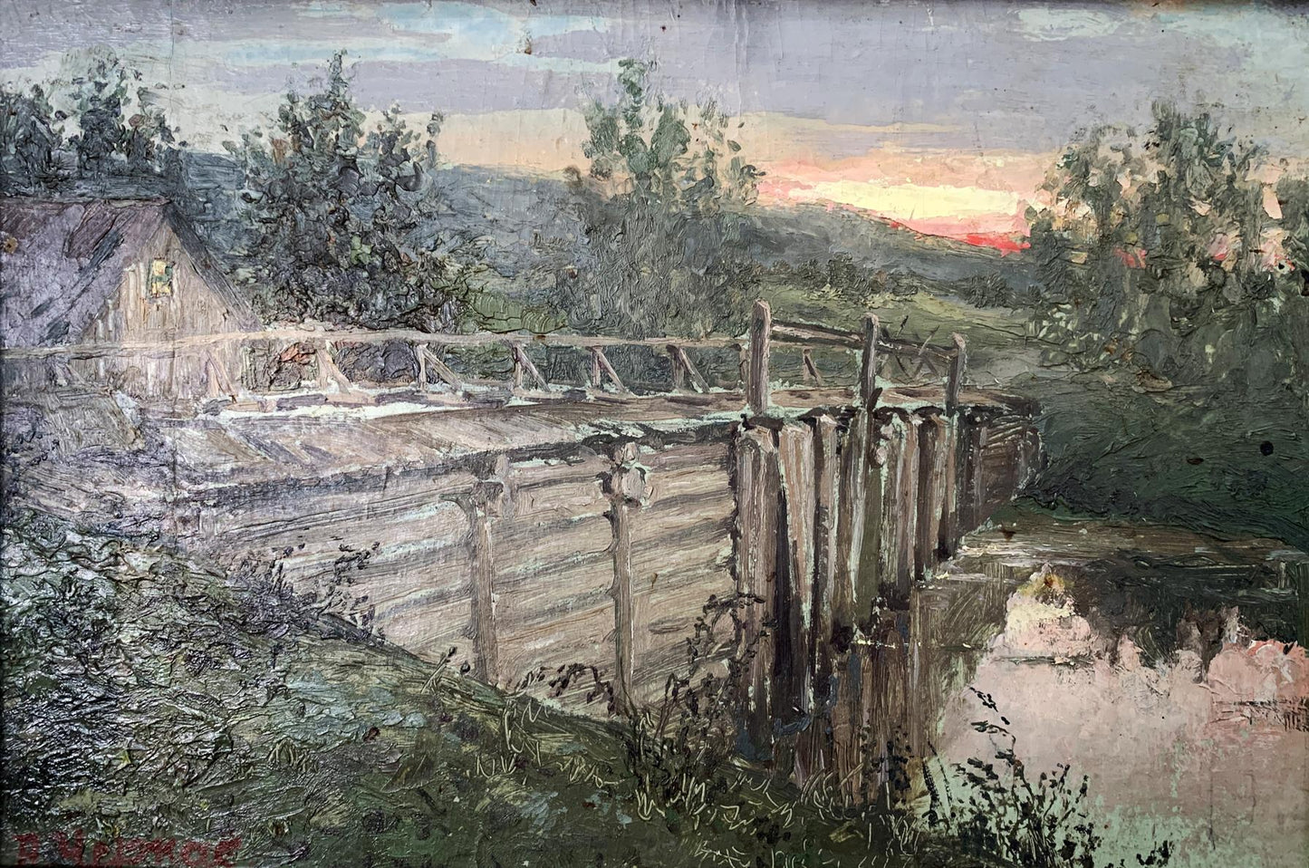Oil painting Sunset A. Cherkas