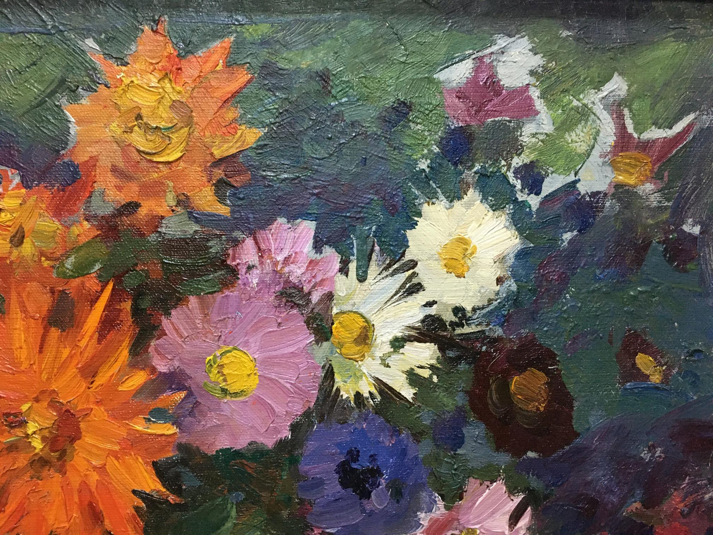 Oil painting Autumn flowers Khodchenko Lev Pavlovich